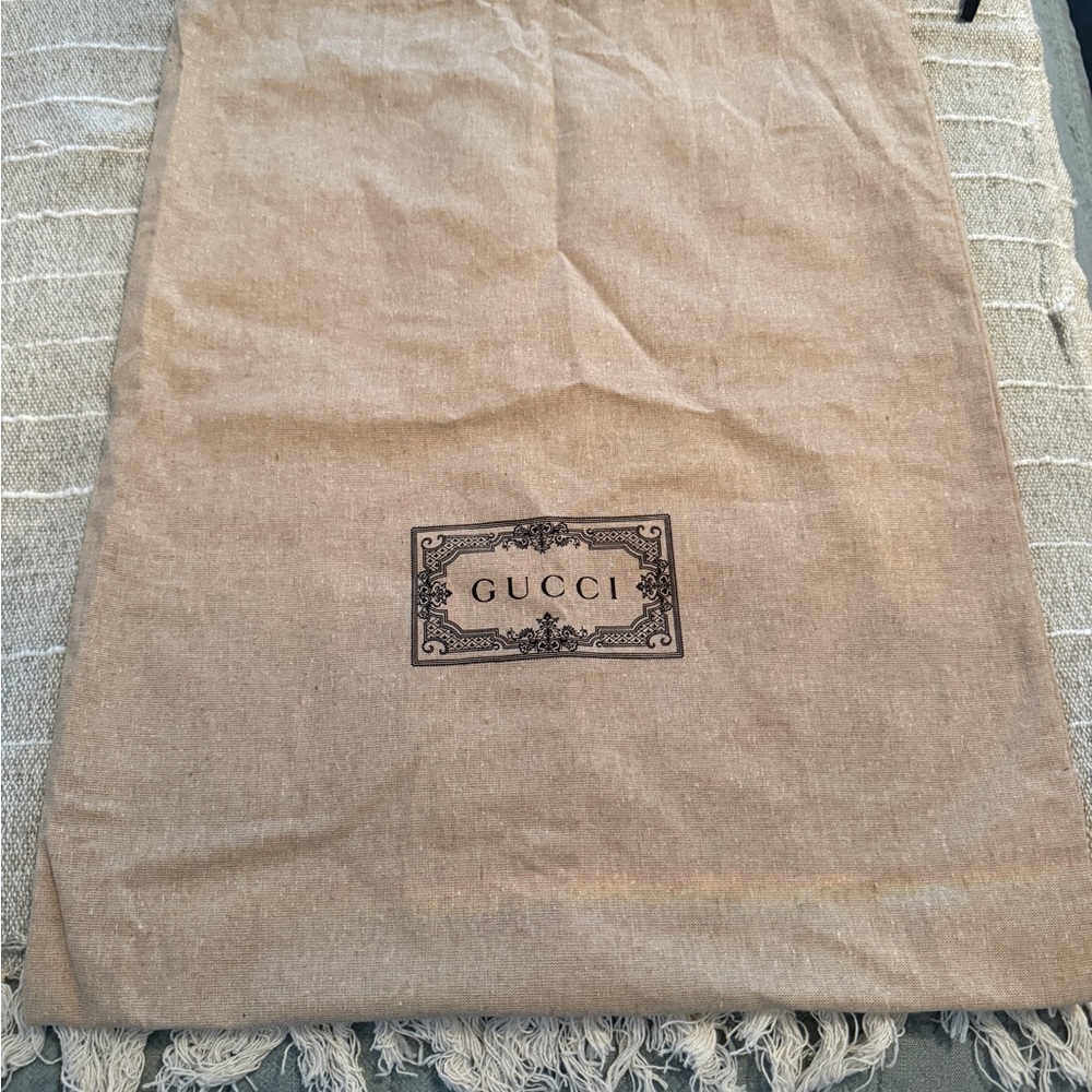 Gucci Dust Drawstring Bag Beige authentic - Picture 2 of 12